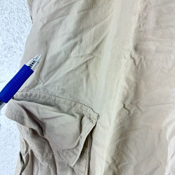 REI Cargo Pants Men Beige Switchback Army Hiking Convertible Paratrooper Sz XXL - Picture 4 of 11